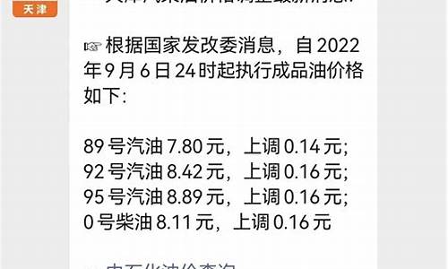 天津市最新油价调整_天津最新油价调整最新